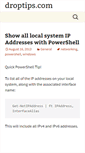 Mobile Screenshot of droptips.com